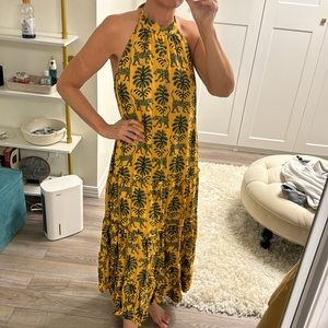 Farm Rio halter 3 tiered sundress